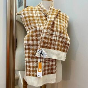 NWT Timberland tartan knit scarf.